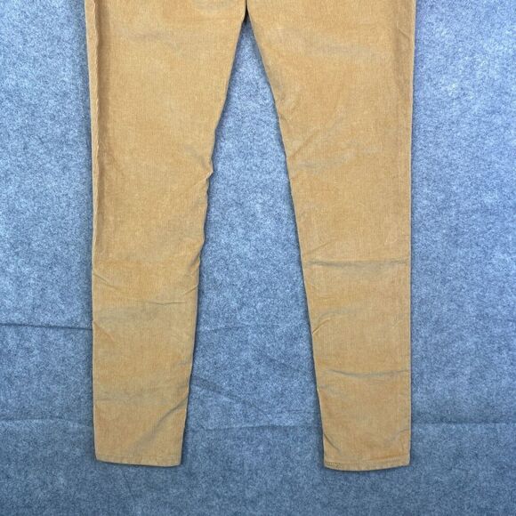 Levis 721 High Rise Skinny Corduroy Pants Womens 25 Brown Button Fly 5-Pocket - Picture 14 of 14